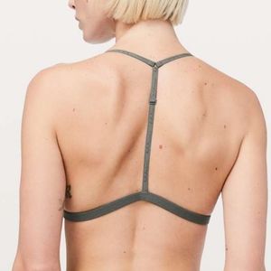 Lululemon Simply There Triangle Bralette in Grey Sage
